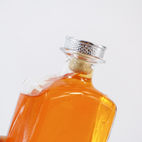 750ml 500ml Vodka Whisky Brandy Tequila Vide Large Bouche Super Flint Populaire Bouteilles En Verre En Gros Offre Spéciale