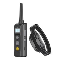 Collier de dressage pour chien à distance de qualité supérieure, étanche IPX7, rechargeable par Type C, portée de 600 m, avec fonctions de choc, vibration et bip, pour chiens de toutes tailles