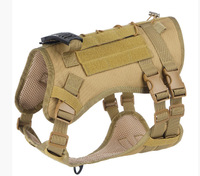 Harnais Tactique Imperméable YIXIN Nouvelle Collection pour Grands Chiens – Tissu Oxford Solide Rembourré avec Fermeture Boutonnée et Rubans