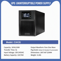 Çevrimiçi UPS Kesintisiz Güç Kaynağı 1~3kVA, Saf Sinüs Dalgası, Bilgisayar Sunucusu İçin, Yedek Güç, Voltaj Regülatörü ve Uzun Ömürlü