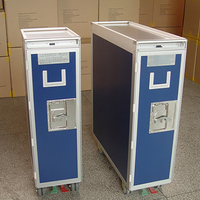 Chariot de restauration demi-taille Atlas Airline Avion d'aviation Avion Alimentaire Boisson Service de stockage des déchets Chariot de stockage