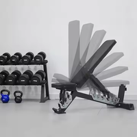 Banc d'haltères de fitness moderne Banc de musculation réglable pour exercices à domicile Équipement de sport Offre Spéciale pour l'entraînement