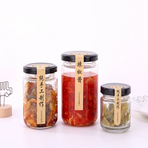 3oz 7oz Cylinder Glass Food Storage <strong>Jar</strong> Honey Jam <strong>Pickles</strong> <strong>Jar</strong> for Preserves Marmalade <strong>Jar</strong> with Tin Cap - Product Image 3