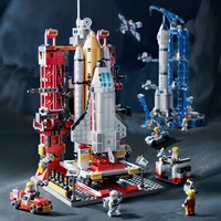 Lele Brother, Bloques de Construcción de Cohetes Espaciales Chinos, Modelo de Juguete a Escala 1:24, Plástico ABS, Regalo para Mayores de 14 Años, con 40 Piezas
