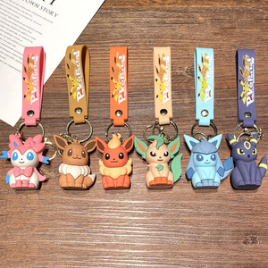 Nouveau Porte-clés Pokémon Eevee et <span class=keywords><strong>Pikachu</strong></span>, Cadeau Créatif pour Couples, Pendentif Mignon pour Voiture et Sac - Product Image 2