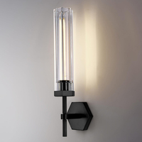 Applique Murale Hexagonale Moderne Américaine en Cristal, Lampe Murale en Laiton Doré, Luminaire Décoratif de Luxe pour Salon, Hôtel, Chambre à Coucher