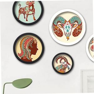 Customizable White Finish Circular <b>Wooden</b> <b>Picture</b> <b>Frame</b> for Arts and Crafts for Office Decor and Wall Display Dropshipping - Product Image 3