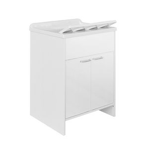 Fregadero con Mueble de PVC de 60 cm de Ancho, 2 Puertas, Almacenamiento para Cocina - Product Image 1