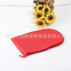 ถุงมือกรูมมิ่งสัตว์เลี้ยง Runyang ขนาด 23x15.5 ซม. แปรงผ้าสำหรับกำจัดขนสุนัขและนวด - Product Image 1