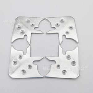 Supports d'angle en aluminium autonomes 62 mm x 35 mm x 2,5 mm durables pour portes, fenêtres et décoration intérieure - Product Image 1