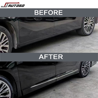 Pour Toyota Alphard 15-22 Anh30 avec Pare-chocs Avant + Arrière Lip + Grille + Phare + Feu Arrière + Côté Jupe Mise À Niveau à 35 série modellista