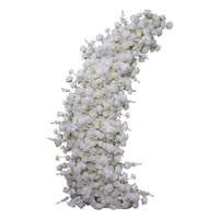 Hortensia Roses Pivoine Fleur De Cerisier Fleurs En Soie Artificielle Étanche Durable Arc Décor De Mariage Bouquet De Noël En Gros