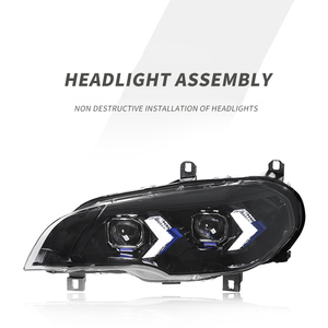 Para E70 G05 Faro Láser 07-13 Nuevo LED de Alta Gama con Fondo Azul, Plug and Play, 5000K 10000LM 24V 72W, Retrofit/Actualización E - Product Image 2