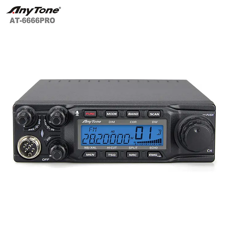 2024 Anytone Original 80Watt CB Transceiver Radio AT-6666PRO High Quality SSB Radio Communication