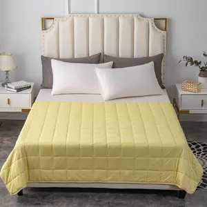 Hot-Selling Wholesale And High-Quality Comfortable Yellow 20 Lbs Weighted Blanket For Adults
