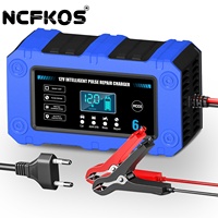 Chargeur de batterie portable multi-véhicules NCFKOS BC-1206 12V/6A pour voiture, moto, entretien automatique, fabricant OEM, vente en gros