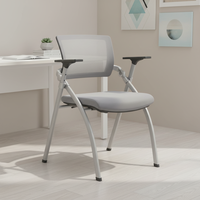 Fauteuil de bureau au design moderne en maille avec hauteur réglable, empilable et pliable, chaises de salle de réunion
