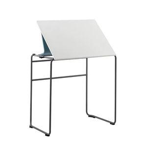 Bureau d'<span class=keywords><strong>étudiant</strong></span> multifonctionnel avec dessus en panneau de particules E0, panneau de pudeur en ABS renforcé, cadre en fer mat, design convertible - Product Image 3