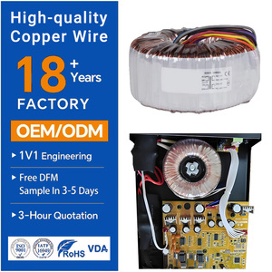 <span class=keywords><strong>Transformateur</strong></span> toroïdal OEM ODM 110V 220V <span class=keywords><strong>230V</strong></span> 240V 380V convertible en 110V 127V 50V 48V 45V 42V 40V 38V 36V 24V <span class=keywords><strong>12V</strong></span> 9V 6V - Product Image 1