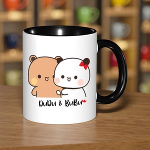 Tasse en céramique de luxe Creative <span class=keywords><strong>Dudu</strong></span> Bubu pour couple avec isolation thermique, grande capacité, pour café et eau - Product Image 4