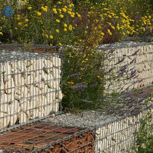Açık hava bahçe dekorasyonu Metal <span class=keywords><strong>Gabion</strong></span> platformu açık ekolojik Metal <span class=keywords><strong>Gabion</strong></span> kutusu taş dolu kafes - Product Image 6