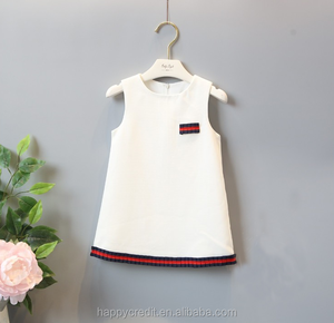 Un pezzo vestito per bambini Design senza maniche cappotto vestito stile occidentale 2-14 anni vestiti in tessuto per ragazzi e ragazze - Product Image 5