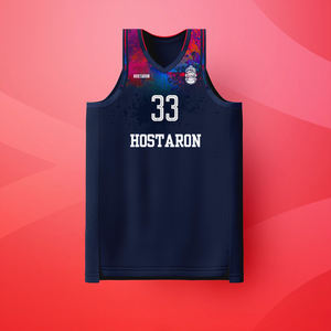 Seragam Basket Sublimasi Bolak-Balik Custom Grosir Hostaron untuk Remaja, Jersey dan Celana Pendek, Pakaian Olahraga - Product Image 2
