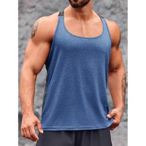 2025 <b>Men's</b> Workout Tank Top XL Y-Back Sleeveless Gym Athletic <b>T</b>-<b>Shirt</b> with Hood 3D Bodybuilding and <b>Muscle</b> Pattern - Product Image 2