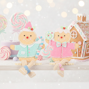 Good Quality Bling Pastel Gingerbread Christmas Tree Christmas Decorations for Table - Product Image 2