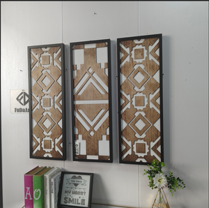 93x32cm नक्काशीदार लिविंग रूम डाइनिंग रूम होमस्टे सोफा पृष्ठभूमि दीवार और दीवार लटका सजावटी पेंटिंग - Product Image 6