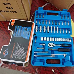 Professional 53 Piece Auto Car Repair Tools Ratchet Wrench Socket Set Vde Hand Tools With Plastic Box - Product Image 2