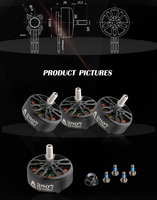 Moteur brushless Flashhobby 6S A2807 1300KV 1500KV 1800KV, axe M5, 12N14P, poussée de 2 kg, moteur BLDC pour modèle d'avion RC de 7 pouces