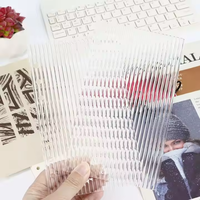 Coque de reliure acrylique transparente noire A6 livre de grand livre couverture de reliure à feuilles mobiles pour planificateur de bricolage