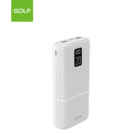Usine en gros haute capacité 20000mah batterie externe 10W sortie Logo personnalisé LCD numérique écran d'ordinateur portable chargeur de batterie au Lithium