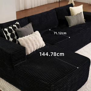 Conjunto de sofá comprimido de esponja de alta densidad de lujo moderno muebles emperatriz combinación sala de estar sofá cómodo duradero - Product Image 6