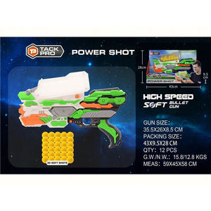 Electric Soft Foam Ball Blaster <strong>Gun</strong> for Kids Motorized Rapid Fire Shooter Toy with <strong>Hopper</strong> Feeder 20 Balls for Play - Product Image 2