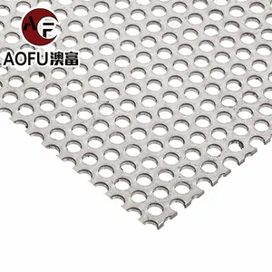 Stainless steel 304/316L round hole perforated metal sheet/decorative metal perforated sheets