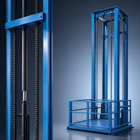 Doppelspuriger 3-Etagen-2-Etagen-Treppenlift, Lastenaufzug, Lagerhaus-Hydraulik-Lastenaufzug für Bauarbeiten