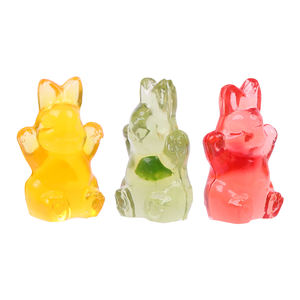 סוכריות גומי בטעם פירות בצורת ארנב תלת מימד, אמוץ 4D, סוכריות יצירתיות לחג הפסחא, סיטונאי - Product Image 3