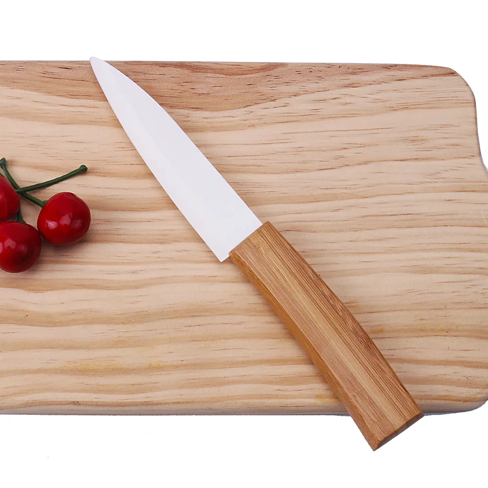 الخيزران مقبض 5 بوصة أداة الشيف سكين من السيراميك للمطبخ الطبخ الفاكهة