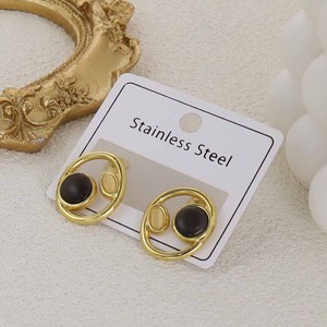 Aretes Pequeños de Acero Inoxidable con <span class=keywords><strong>Perla</strong></span>, Coloridos e Impermeables, al por Mayor, Aretes Geométricos de Acero Inoxidable con Circonita en Forma de Girasol - Product Image 6