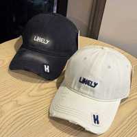 Gorra de béisbol unisex vintage para mujer, con parte superior suave desgastada, bordado facial, efecto adelgazante, patrón de letras, tela común