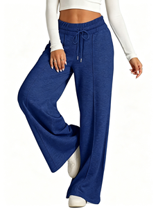 <span class=keywords><strong>Pantalon</strong></span> de sport évasé taille haute pour <span class=keywords><strong>femme</strong></span>, coupe droite, version large, de qualité supérieure - Product Image 5