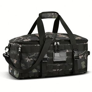 Large Capacity Oxford Material US Flag Patch Rainproof Travel Bag Customized Mountaineering Fitness Multi-function <b>Backpack</b> Bag - Product Image 4
