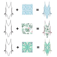 Maillots de bain une pièce bandeau de luxe pour filles, bikinis, vêtements de plage
