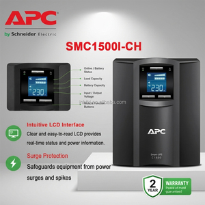 SMC1500I-CH 1,5 kVA Monophasé Alimentation sans interruption (ASI) avec batterie VRLA au plomb et protection contre les surtensions pour postes de travail de bureau - Product Image 2