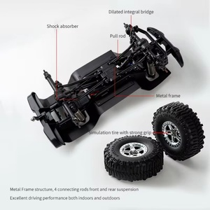 รถของเล่นบังคับวิทยุ 3063R-YW ความเร็วสูง ขนาด 1:18 2.4G สำหรับผู้เชี่ยวชาญ พร้อมสาย USB 4 ช่องสัญญาณ ตัวรถโลหะ - Product Image 5