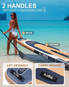 PF Nouveau Design Planche de Padel Extra Large 11'*34" pour Surf et Jeux Aquatiques, Planche de SUP Gonflable en Bois pour 2 Personnes DM28, Vente Chaude - Product Image 2