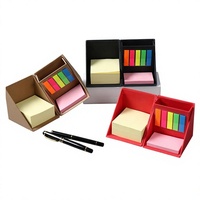 Bloc-notes adhésif rotatif pliable créatif, bandes de 5 couleurs, briques de papier pour messages