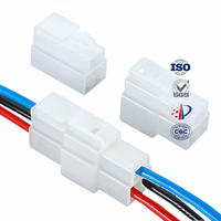 Conector Automotriz 3P6.3 con Carcasa de Goma DJ7031-6.3-11/21, Conector de Plástico de 3 Orificios, Conector Macho y Hembra